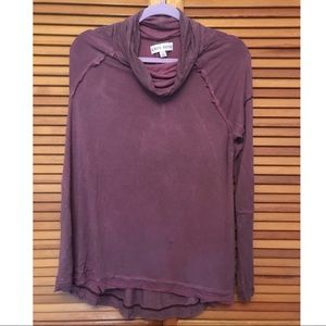 Knox Rose Plum Purple Turtle Neck Size L